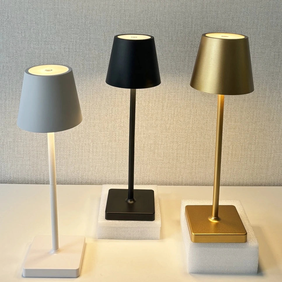 Lampe de table LED rechargeable avec interrupteur tactile
