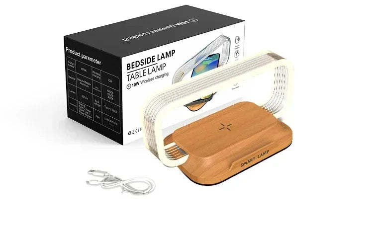 Chargeur sans fil avec veilleuse LED - 2 en 1 pratique et design