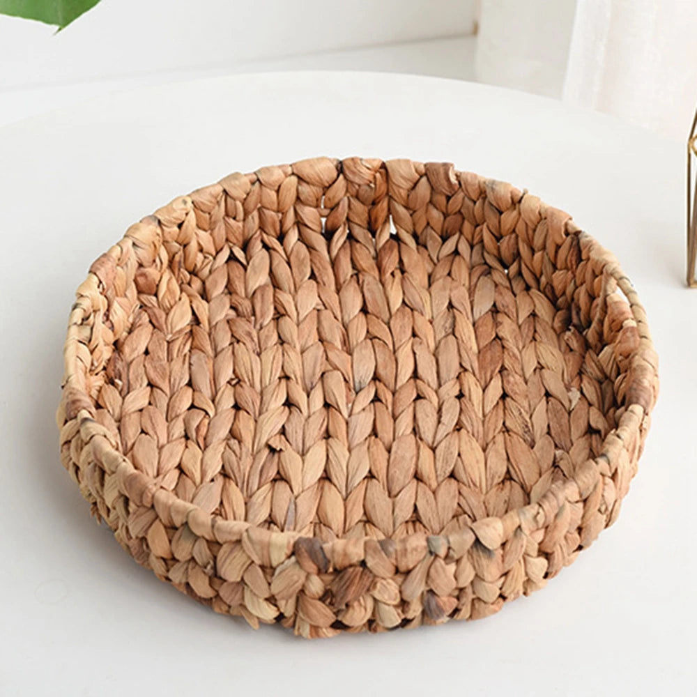 Panier en osier naturel tressé – rangement pratique & décoration maison