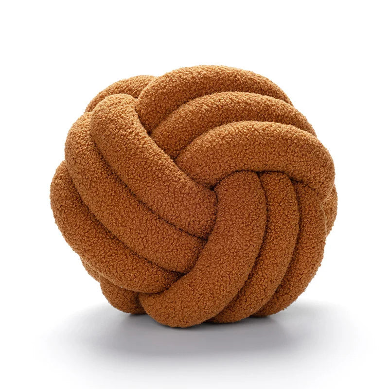 Coussin décoratif Knot Pillow Ball – Design en nœud fait main