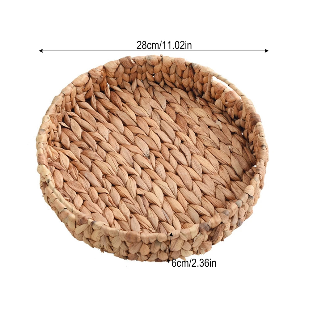 Panier en osier naturel tressé – rangement pratique & décoration maison