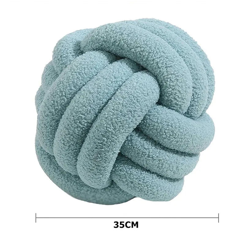 Coussin décoratif Knot Pillow Ball – Design en nœud fait main