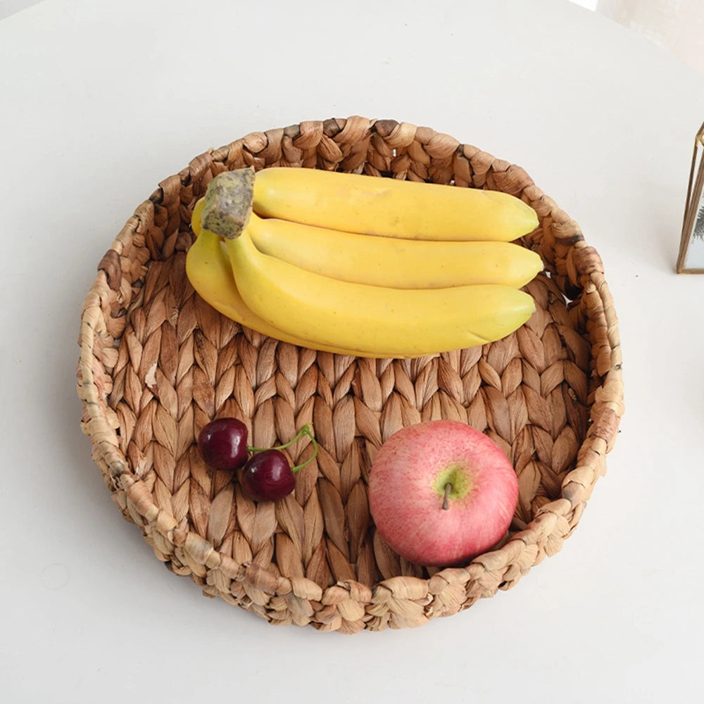 Panier en osier naturel tressé – rangement pratique & décoration maison