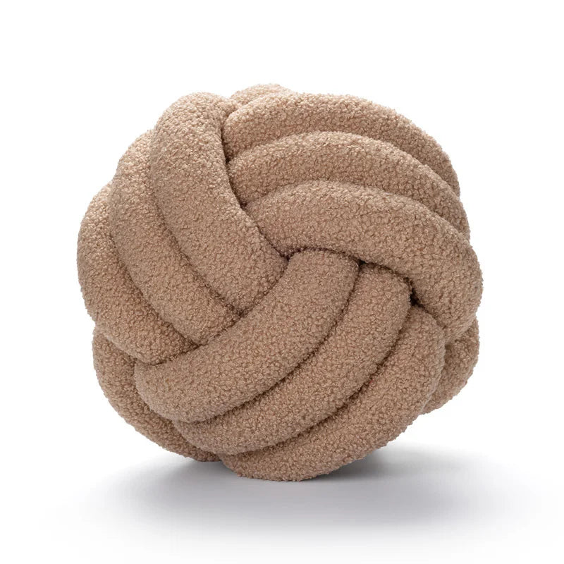 Coussin décoratif Knot Pillow Ball – Design en nœud fait main