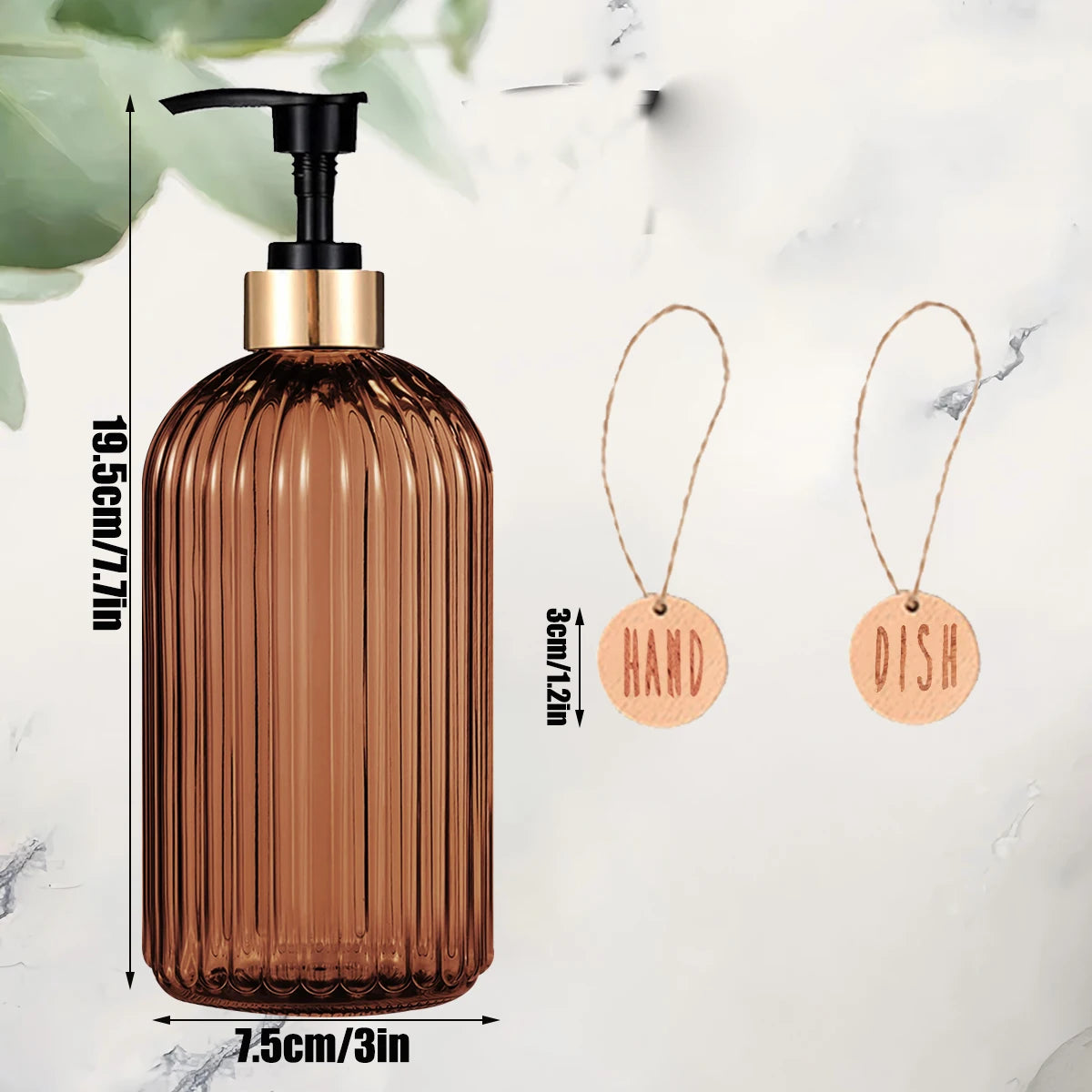 Distributeur de savon liquide rechargeable – Bouteille pressable pour salle de bain