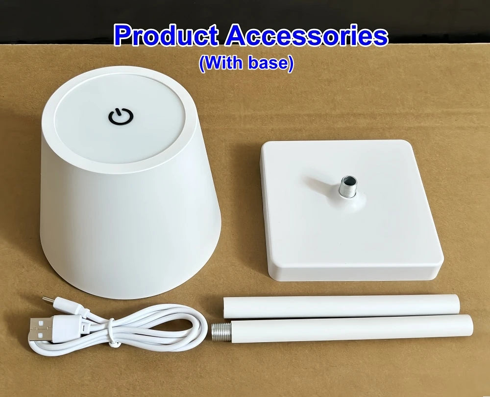 Lampe de table LED rechargeable avec interrupteur tactile